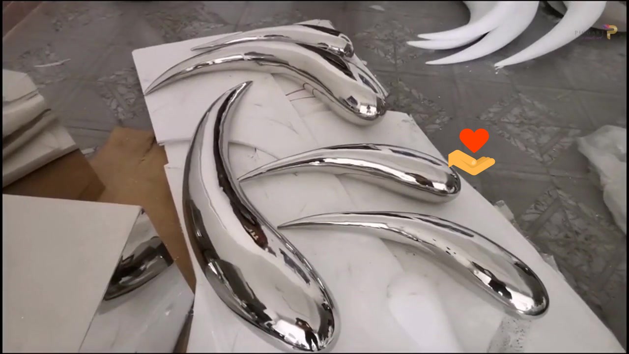Stainless steel fishes for wall art decoration - Pico Art