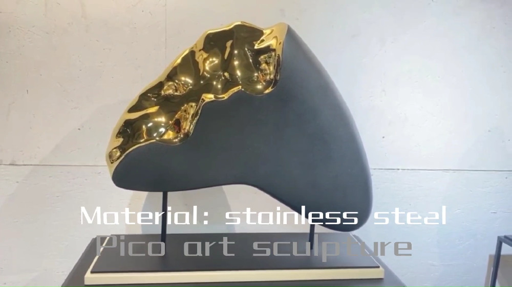 electroplating stainless steel abstract sculpture