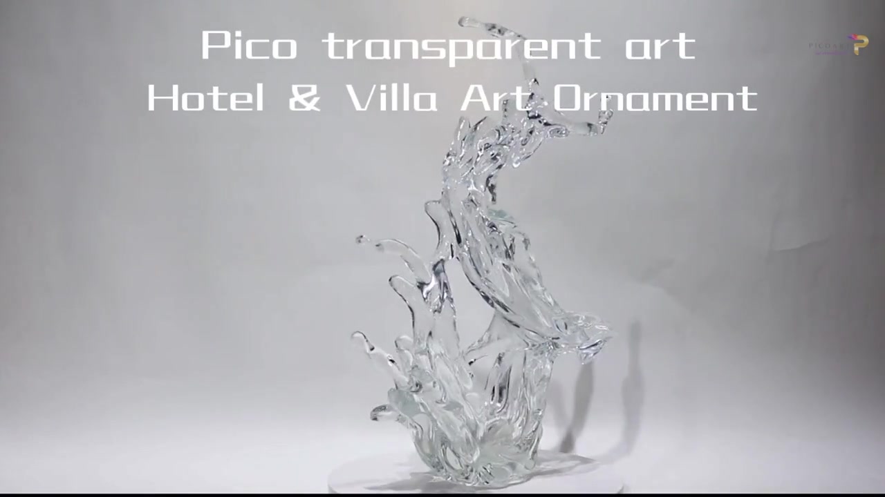 High Quality Transparent crystal art decorative sculpture for table ornation - 比可艺术（深圳）有限公司