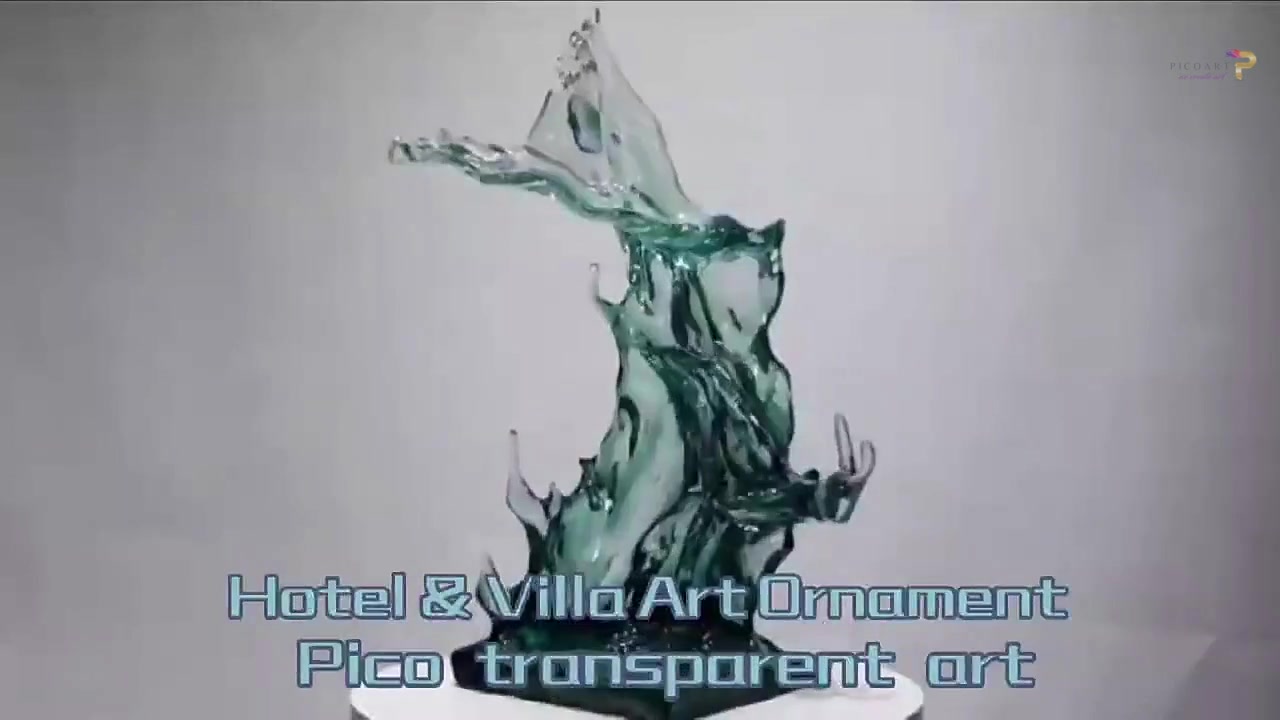 custom transparent resin sculpture, clean poly resin sculpture art for decoration Products | Pico Art