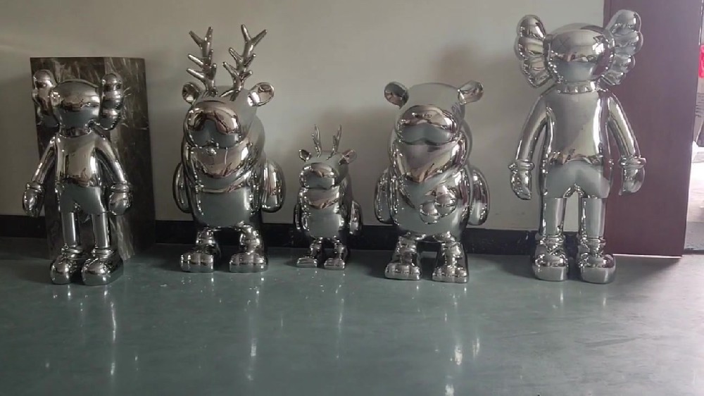 Pico Art Modern Abstract Carton Dull Stainless Steel Sculpture