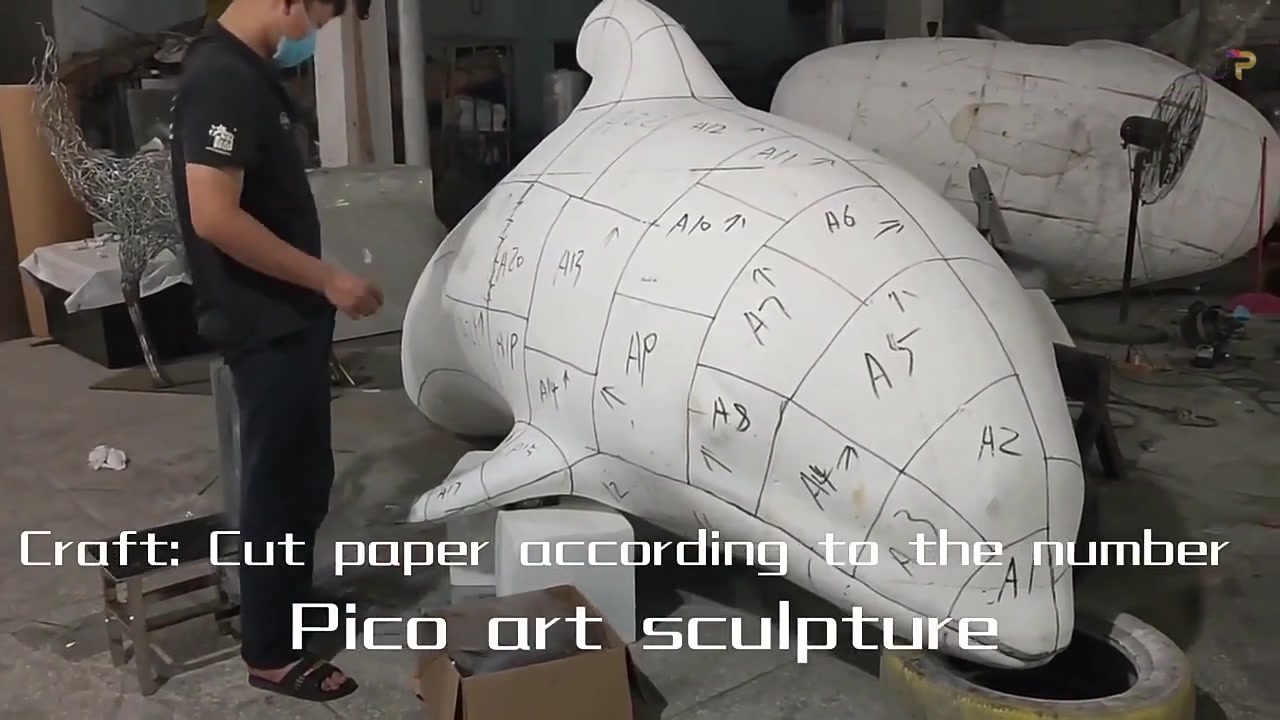 Custom Mirror Polished Stainless Steel Dolphin Sculpture