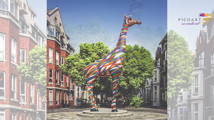Pico Art Large Fiberglass Sculpture for Outdoors Decoration