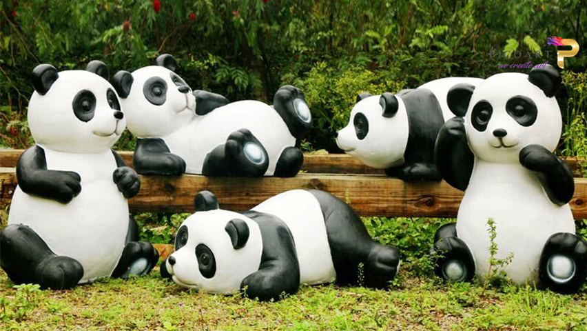 Introto Pico Art Fiberglass Animal Series Art Sculpture Pico Art