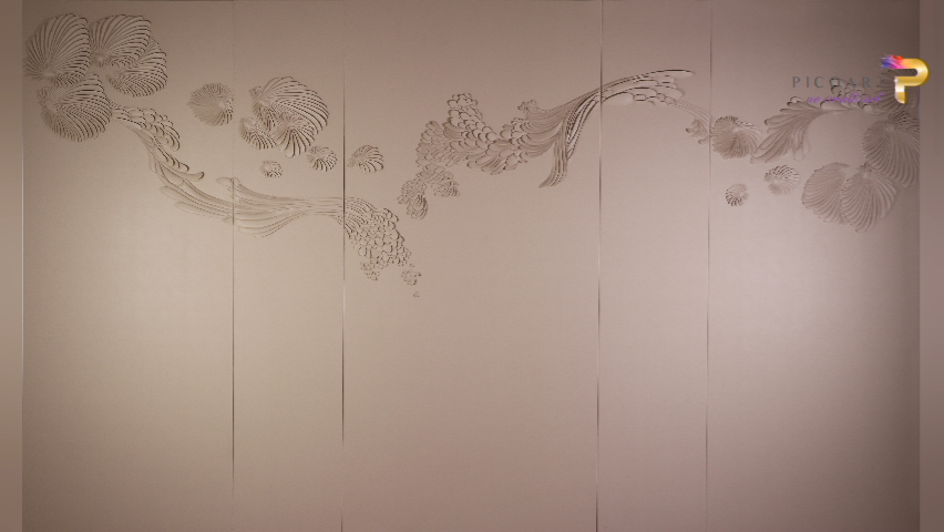 Customized Leather Carving Wall Art Panel