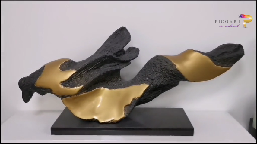 Custom Fine Art Work and Composite Resin Sculpture with marble base - Pico Art