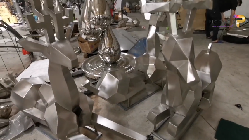 Modern Popular Stainless Steel Geometric Deers