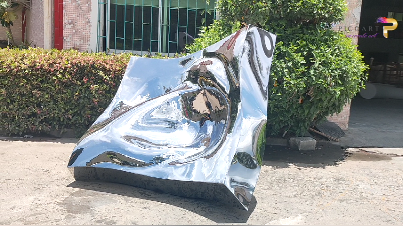 Large Irregular Stainless Steel Landmark Sculpture | Pico Art